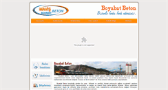 Desktop Screenshot of boyabatbeton.com